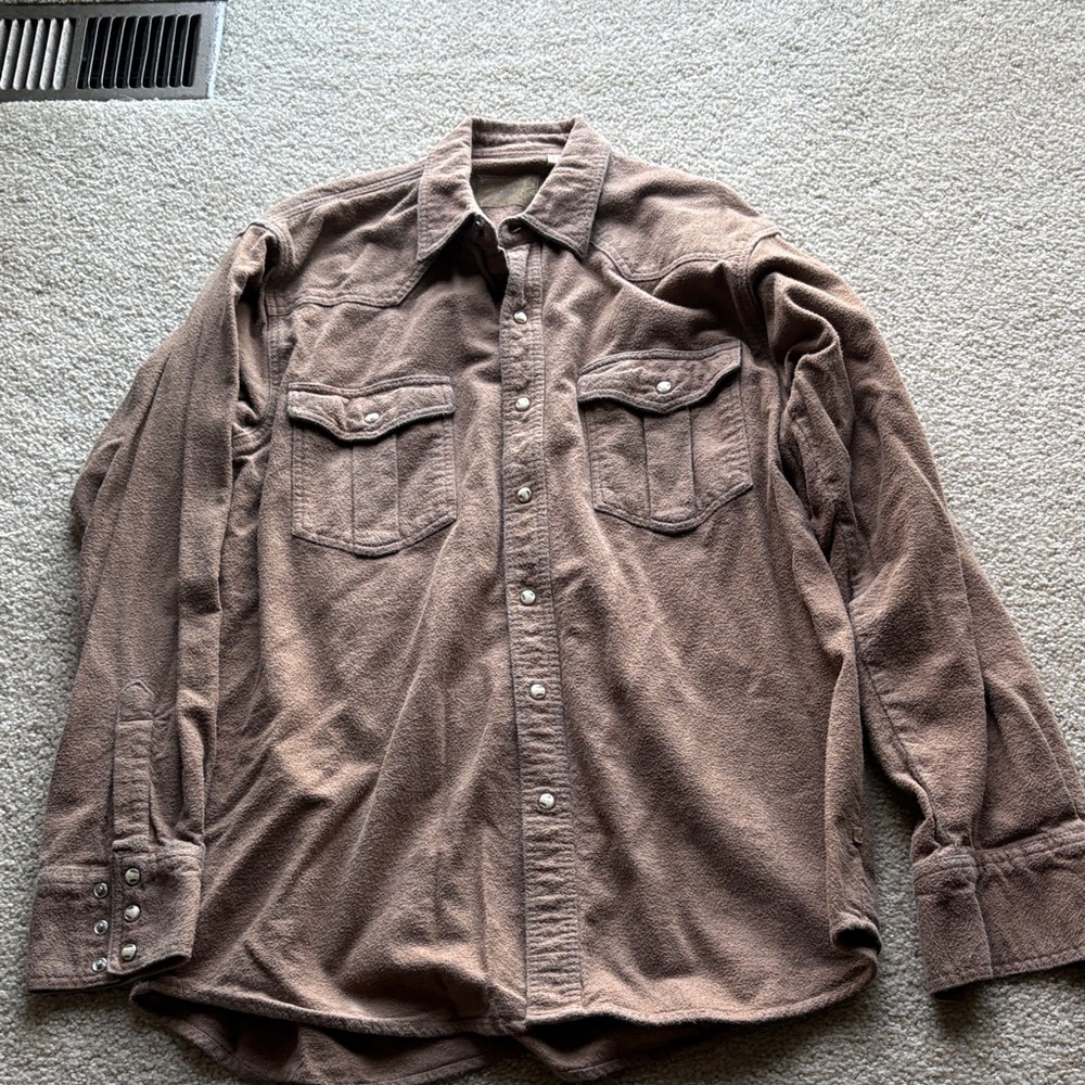 Brown Button-Up Shirt